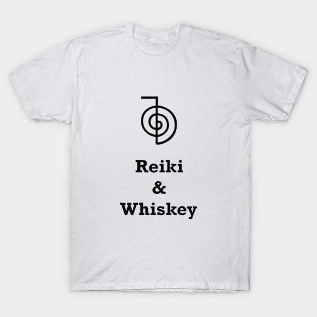 Reiki & Whiskey T-Shirt by DreMagiO